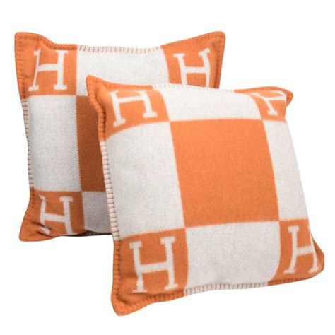 hermes orange pillows|Hermes costello body pillow.